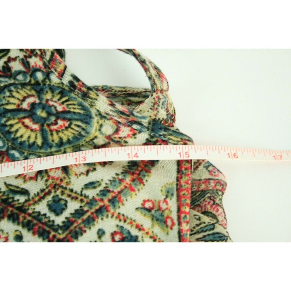 Tiny Anthropologie Womens Sz S Floral Knit Tank w/Silk Cape Sleeve Shirt blouse - Picture 4 of 8